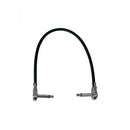 On-Stage PC512B, 1' Patch Cable w/ Pancake Connectors (Black), 1' Length, Standard (pancake style) Connectors, QTR-QTR Cable, 23AWG Wire Gauge, Black