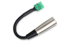 HOSA - Low-voltage Adapter, PHX3F to XLR3M, 6 in