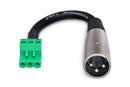 HOSA - Low-voltage Adapter, PHX3F to XLR3M, 6 in