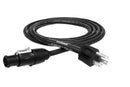 HOSA - Power Cord, Power X to NEMA 5-15P, 18 AWG x 3 OFC, SJOOW Jacket, 15 A, 15 ft