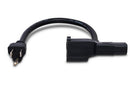 HOSA - Power Cord, Piggyback IEC C13 to NEMA 5-15P, 2 ft