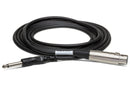 HOSA - Unbalanced Interconnect, XLR3F to 1/4 in TS, 20 ft