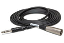HOSA - Unbalanced Interconnect, 1/4 in TS to XLR3M, 20 ft