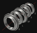 DZOFILM Catta Zoom Z mount bayonet, DZOFILM Cine Lens Accessory, Precision-Machined Build