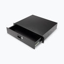 On-Stage RDL2000, 2U Locking Rack Drawer, Steel Material, Black, 2U