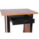 On-Stage RDLS2000, 2U Locking Rack Drawer (Shallow), Steel Material, Black, 2U (Shallow)
