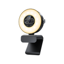 EMEET SmartCam S600L, 4K StreamCam with 1/2" CMOS Sensor, Built-In RGB Ring Light with Cold, Warm and Mixed Modes, 1080p 60fps, 0.2s PDAF Autofocus and Built-In Privacy Cover