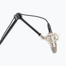 On-Stage SB9600, Tripod Studio Mic Boom with 7" Mini Boom Extension, Height 46.5"-79", 43"-79" Boom, 32-48" Base Spread, 5/8"-27" Threading, Black