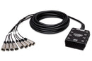 HOSA - Pro-Conex Little Bro' Sub Snake, Hosa 6 x XLR Sends and 2 x 1/4 in TRS Returns, 30 ft