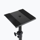 On-Stage SMS6000-P, Studio Monitor Stands (Pair), Height Adjustment 36 1/2" - 54", 90 lbs. Weight Capacity, 18" Base Spread, Steel Construction, Black