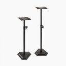 On-Stage SMS6600-P, Hex-Base Monitor Stands, Height Adjustment 36 1/2" - 54", 90 lbs. Weight Capacity, 14" Base Spread, Steel Construction, Black