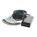 On-Stage SNK204100V2, 100' 20-Channel/4-Return Stage Snake, 100' Length, 20 (female) XLR Inputs, Metal Construction, Black, Includes Nylon Bag