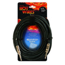 On-Stage SP14-10, Speaker Cable (10', QTR-QTR), 10' Length, Standard Standard Banana-QTR Connectors, Banana-QTR QTR-QTR Cable