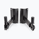 On-Stage SS7322B, Adjustable Wall-Mount Speaker Brackets, 80 lbs. Weight Capacity, Steel Construction, Black