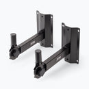 On-Stage SS7322B, Adjustable Wall-Mount Speaker Brackets, 80 lbs. Weight Capacity, Steel Construction, Black