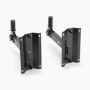 On-Stage SS7322B, Adjustable Wall-Mount Speaker Brackets, 80 lbs. Weight Capacity, Steel Construction, Black
