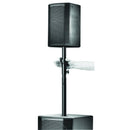 On-Stage SS7745LOK, Adjustable Subwoofer Attachment Shaft with Locking Adapter, 32 1/2" - 47" Length, 100 lbs. Weight Capacity, Steel Construction, Black