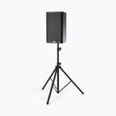 On-Stage SS7764B, Air-Lift Speaker Stand, Height Adjustment 47" - 74", 100 lbs. Weight Capacity, 46" Base Spread, Aluminum and Steel Construction, Black