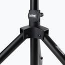 On-Stage SS7764B, Air-Lift Speaker Stand, Height Adjustment 47" - 74", 100 lbs. Weight Capacity, 46" Base Spread, Aluminum and Steel Construction, Black