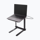On-Stage LPT8000, Laptop Stand with USB Hub, 11 lbs. Weight Capacity, Black, Includes USB Charging cable, Instructions