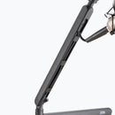 On-Stage MBS-LP1, Low-Profile Broadcast Boom Arm, 3.5 lb Weight Capacity, Black, Includes Cable-management Clips and camera-mount Adapter