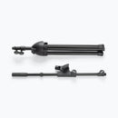 On-Stage MS500, Travel Mic Stand, Height Adjustment 22"- 57", 19.5" - 35" Boom, Black, Includes Drawstring Bag