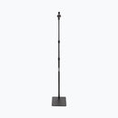 On-Stage MS7300, Mic Stand Flat Base, Height Adjustment 25"-66", 5/8"-27 Threading, Black, Includes Clothespin-style Mic Clip