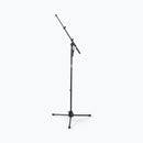 On-Stage MS7550, One-Handed Boom Mic Stand with Tripod Base, Height Adjustment 46.5"-72.8", 18.7"-33.1" Boom, 27.2" Base Spread, Steel Construction, 5/8"-27 Threading