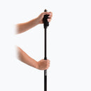 On-Stage MS9510, Production-Grade One-Handed Mic Stand with Round Base, Height Adjustment 43″-69.75″, 5/8"-27 Threading