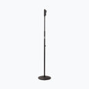On-Stage MS9510, Production-Grade One-Handed Mic Stand with Round Base, Height Adjustment 43″-69.75″, 5/8"-27 Threading