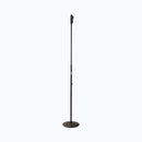 On-Stage MS9510, Production-Grade One-Handed Mic Stand with Round Base, Height Adjustment 43″-69.75″, 5/8"-27 Threading