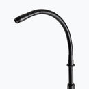 On-Stage MS7702B, Mic Stand with Gooseneck, Height Adjustment 32"-61.5", 23" Base Spread, 5/8"-27 Threading, Black