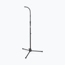 On-Stage MS7702B, Mic Stand with Gooseneck, Height Adjustment 32"-61.5", 23" Base Spread, 5/8"-27 Threading, Black