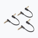 On-Stage OSPRO-FPC-60-POP, Production-Grade Flat Patch Cables (60-Pack with POP Display), 6" Length, Gold-plated, Right Angle ¼" Connectors Connectors, 26 AWG Gauge, Oxygen-free copper, Spiral Shielding Construction