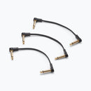 On-Stage OSPRO-FPC-60-POP, Production-Grade Flat Patch Cables (60-Pack with POP Display), 6" Length, Gold-plated, Right Angle ¼" Connectors Connectors, 26 AWG Gauge, Oxygen-free copper, Spiral Shielding Construction