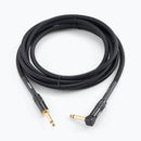 On-Stage OSPRO-ICR-10, Production-Grade Braided Instrument Cable (Right Angle to Straight) 10 ft, 24 AWG Gauge, Oxygen-free copper, Braided Shielding Construction