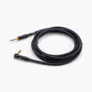 On-Stage OSPRO-ICR-10, Production-Grade Braided Instrument Cable (Right Angle to Straight) 10 ft, 24 AWG Gauge, Oxygen-free copper, Braided Shielding Construction