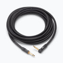 On-Stage OSPRO-ICR-25, Production-Grade Braided Instrument Cable (Right Angle to Straight) 25 ft, 24 AWG Gauge, Oxygen-free copper, Braided Shielding Construction