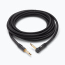 On-Stage OSPRO-ICR-25, Production-Grade Braided Instrument Cable (Right Angle to Straight) 25 ft, 24 AWG Gauge, Oxygen-free copper, Braided Shielding Construction