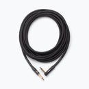 On-Stage OSPRO-ICR-25, Production-Grade Braided Instrument Cable (Right Angle to Straight) 25 ft, 24 AWG Gauge, Oxygen-free copper, Braided Shielding Construction