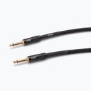 On-Stage OSPRO-ICS-10, Production-Grade Braided Instrument Cable (Straight to Straight) 10 ft, Gold-plated, Straight ¼" Connectors Connectors, 24 AWG Gauge, Oxygen-free copper, Braided Shielding Construction