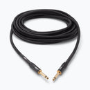 On-Stage OSPRO-ICS-15, Production-Grade Braided Instrument Cable (Straight to Straight) 15 ft, Gold-plated, Straight ¼" Connectors Connectors, 24 AWG Gauge, Oxygen-free copper, Braided Shielding Construction