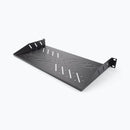 On-Stage RVS1000, 1U Vented Rack Shelf, Height 1.74", 19" Length, 35 lbs. Weight Capacity, Steel Construction, Black