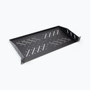 On-Stage RVS1000, 1U Vented Rack Shelf, Height 1.74", 19" Length, 35 lbs. Weight Capacity, Steel Construction, Black