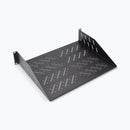 On-Stage RVS2000, 2U Vented Rack Shelf, Height 3.51", 19" Length, 35 lbs. Weight Capacity, Steel Construction, Black