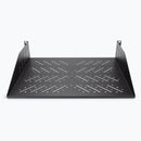 On-Stage RVS2000, 2U Vented Rack Shelf, Height 3.51", 19" Length, 35 lbs. Weight Capacity, Steel Construction, Black