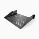 On-Stage RVS2000, 2U Vented Rack Shelf, Height 3.51", 19" Length, 35 lbs. Weight Capacity, Steel Construction, Black