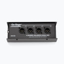 On-Stage OSPRO-SNK4BM, Production-Grade SNK4BM Snake Signal Box Male, Consolidates Four of Your XLR Connections Into One Ethernet Cable, Route Signals in Either Direction