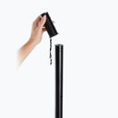 On-Stage SS8000, Production-Grade Speaker/Lighting Stand, Height Adjustment 55.51 - 98.42 in, 65 lb Weight Capacity, Steel with Metal Knob Material, Black, Includes 38mm Speaker Adapter, M10x35mm Bolt and Washer