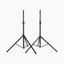On-Stage SSP7650, Speaker Stand Pack with Bag, Height Adjustment 43" to 72", 100 lb Weight Capacity, 32" to 48" Base Spread, Includes Carry Bag